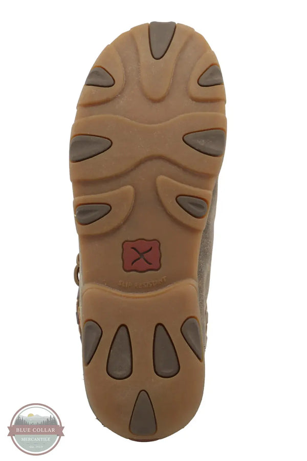 Twisted X WDM0080 Floral Tooled Print Chukka Driving Moccasin bottom sole view