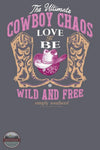 Simply Southern MINWASH-CHAOS-GRPHT Cowboy Chaos Short Sleeve Shirt image of print only