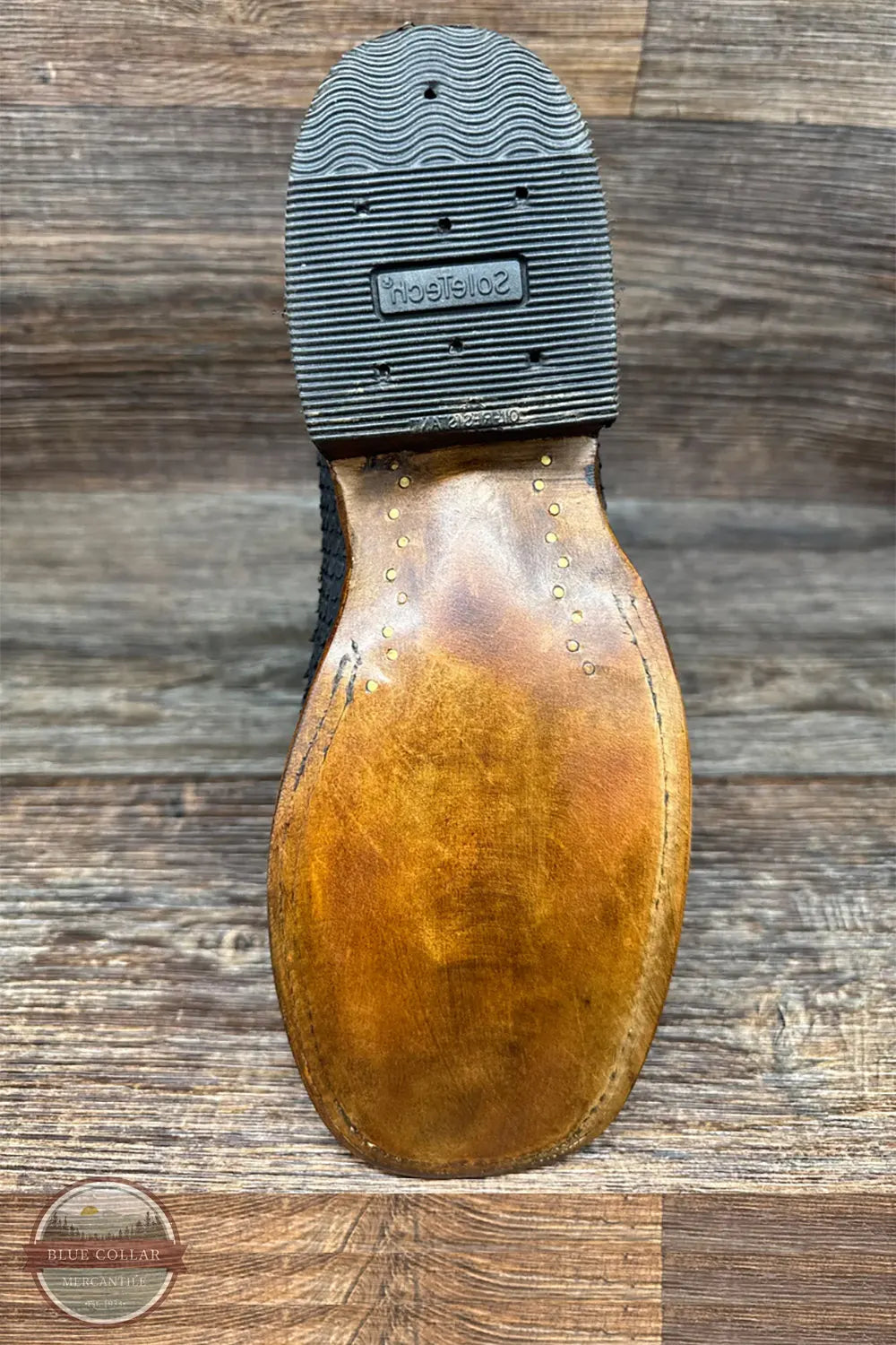 Cowtown Boots Q800 Black Python Square Toe Western Boot sole viewe