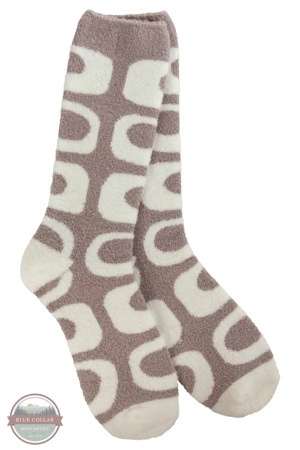 World's Softest WSCALCRW-824 Cozy Cali Crew Socks in Seamless Nirvana