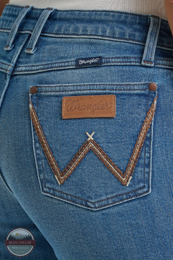 Wrangler Women's Retro® Mae Trouser Jean in "Cynthia" back pocket