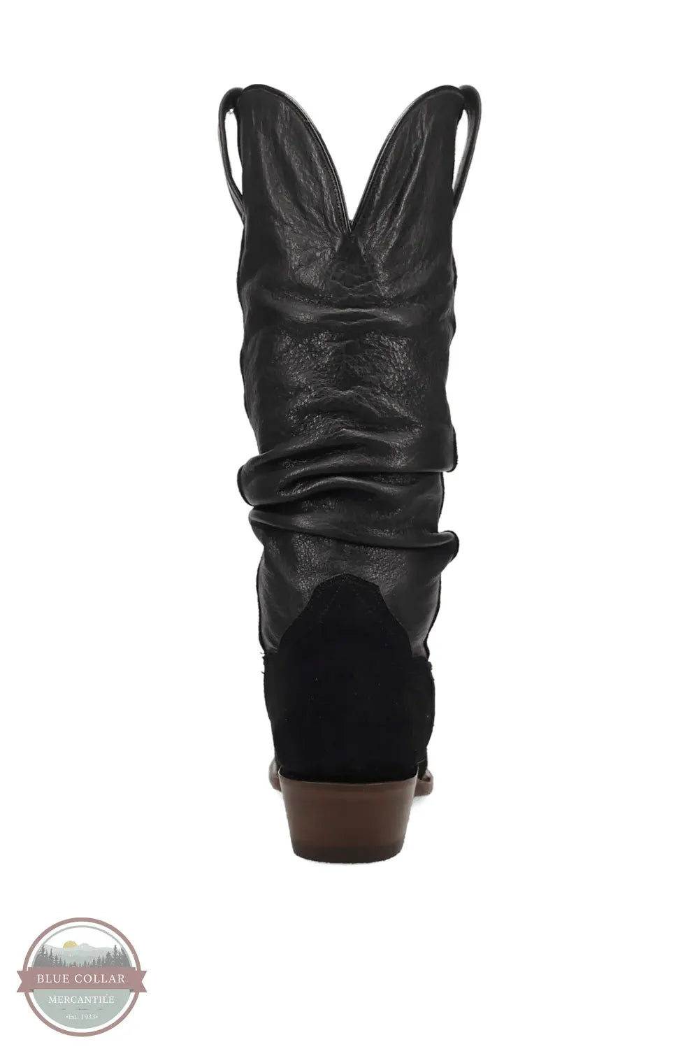 Dan Post DP7099 Cowgirl Chic Black Slouch Snip Toe Western Boot back heel view