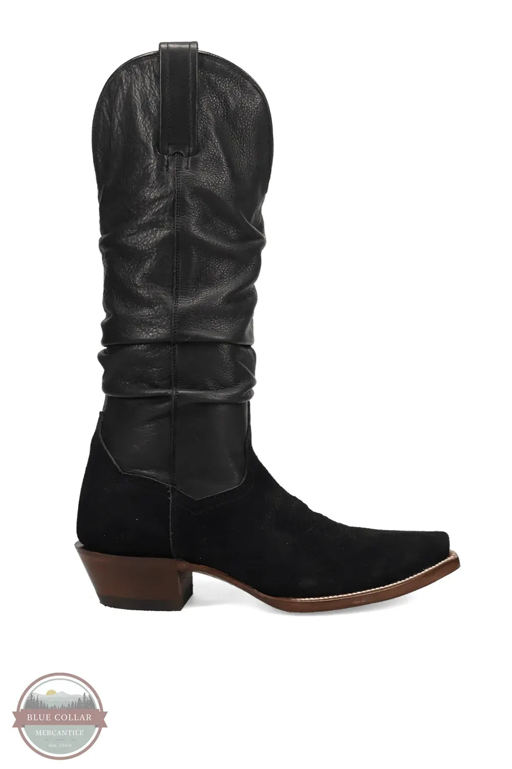 Dan Post DP7099 Cowgirl Chic Black Slouch Snip Toe Western Boot side view