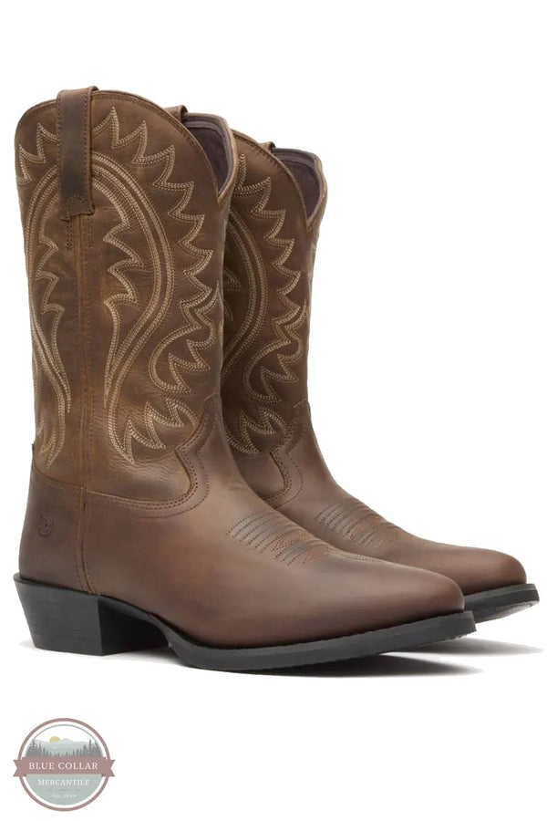 Durango DDB0487 Shyloh Brown Western Boot pair standing up