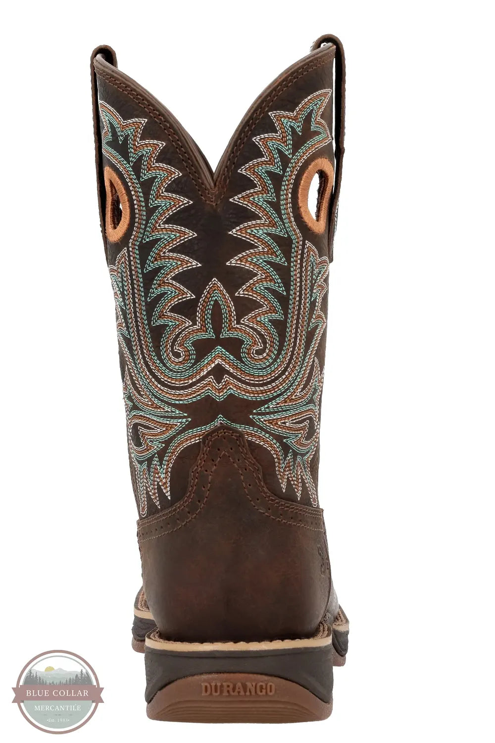 Durango DRD0501 Women's Rebel Ultra-Lite Boot in Walnut Brown back heel view