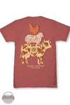 Simply Southern SS-FARM-MAPLE Ladies Farm Animal Short Sleeve T-Shirt in Maple back imprint of shirt