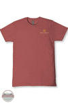 Simply Southern SS-FARM-MAPLE Ladies Farm Animal Short Sleeve T-Shirt in Maple front of shirt with pocket imprint