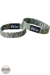 Versible's Forest &amp; Tree Bark Camo Tap To Pray Wristband both sides of reversible wristband shown