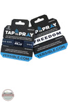 Versible's Freedom Tap To Pray® Wristband packaging shown