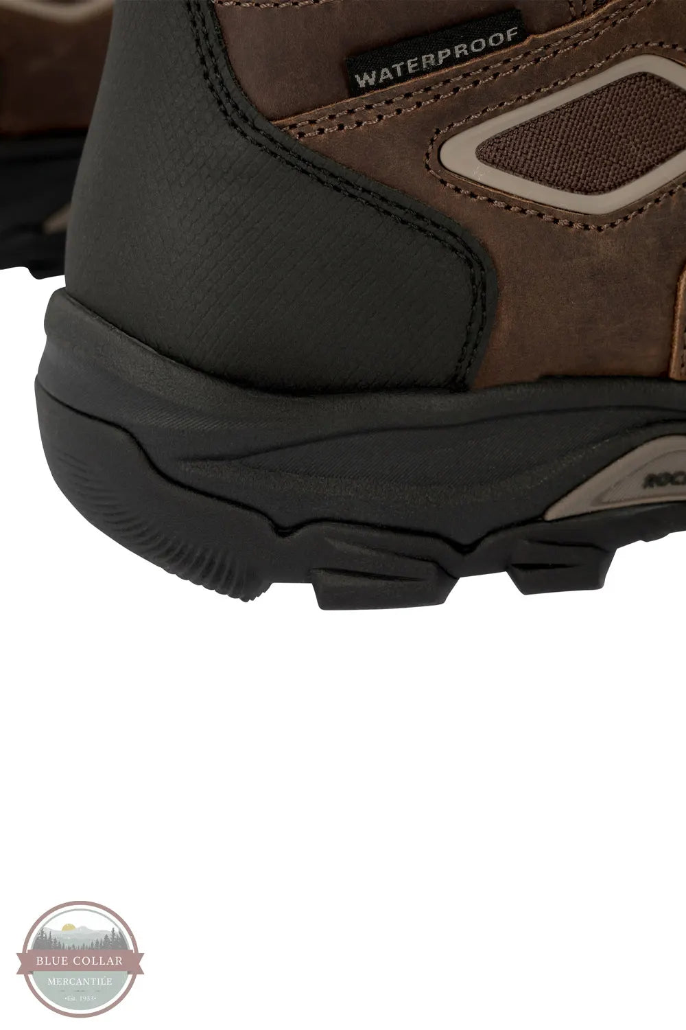 Georgia GB00749 Men's Trailpoint Hiking Boot Soft Toe in Brown back heel detail