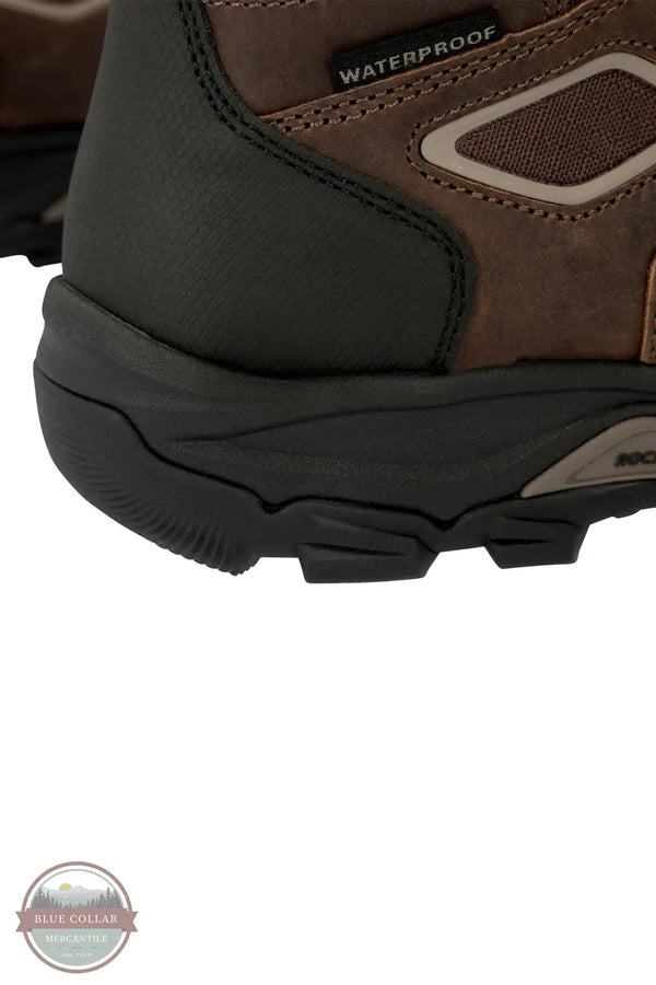 Georgia GB00749 Men's Trailpoint Hiking Boot Soft Toe in Brown back heel detail