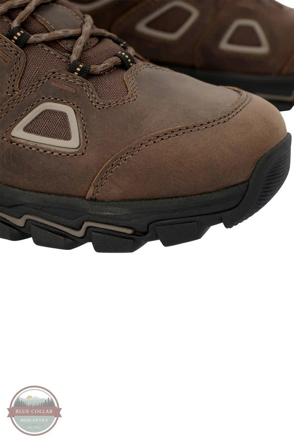 Georgia GB00749 Men's Trailpoint Hiking Boot Soft Toe in Brown toe side detail shown