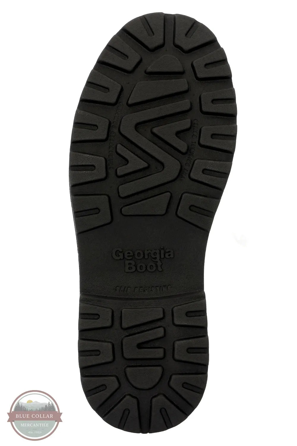 Georgia GB00764 Women's Romeo Superlyte Chelsea Pull On Work Boot in Black view of outer sole