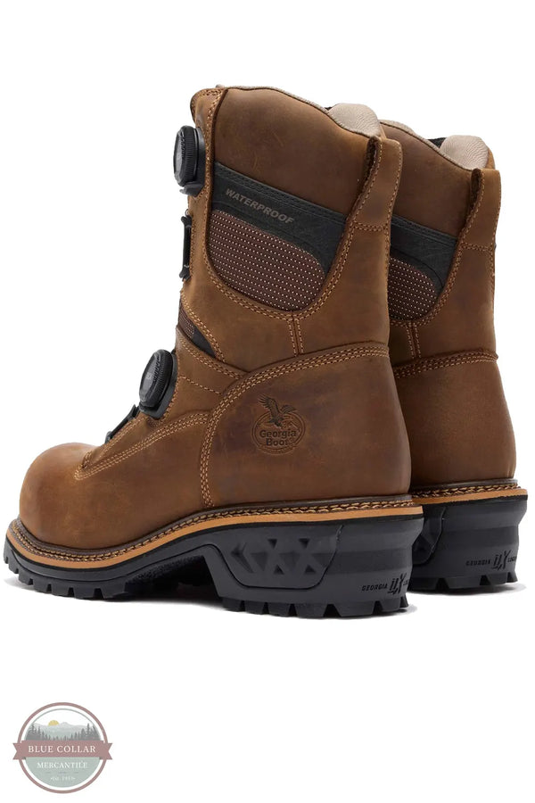 Georgia GB00732 LTX Logger Waterproof Composite Toe BOA Work Boot back heel view
