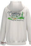 Hooey GH2604CR "Hooey Hills" Cowboy Golf Hoodie in White back of product imprint shown