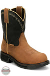 Justin Darby 8" Waterproof Nano Composite Toe Pull On Work Boot in Cognac 3/4 main view
