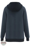 Hooey HH2618BL Cowboy Corduroy Hoodie in Blue back view shown