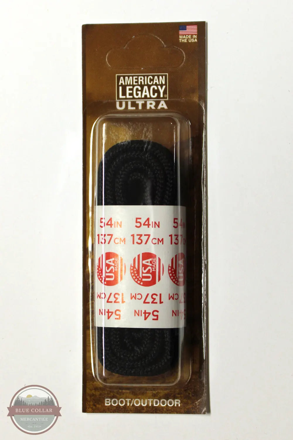 American Legacy ® Ultra Large Hiker Laces | Black 54