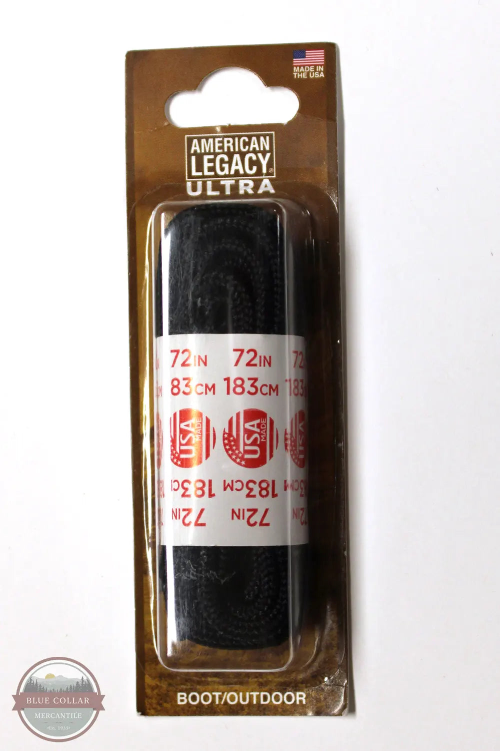 American Legacy ® Ultra Large Hiker Laces | Black 72