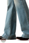 Ariat 10072964 High Rise Marnie Slim Trouser Jean in "Maryland" Light Wash leg close up view