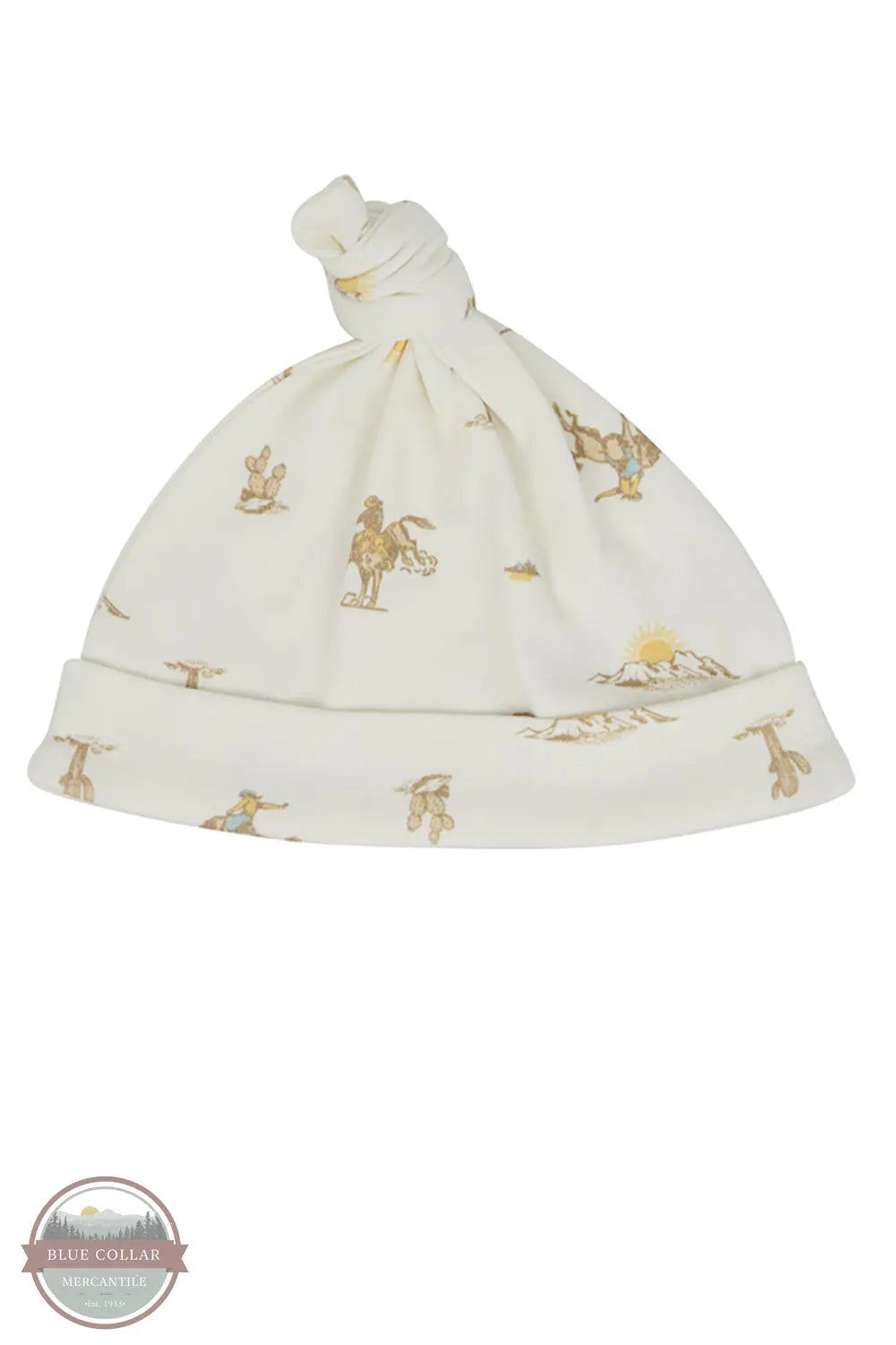 Wrangler Infant Boys Cowboy Desert Coverall Set with Hat cap shown