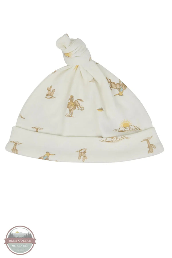 Wrangler Infant Boys Cowboy Desert Coverall Set with Hat cap shown