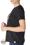 Carhartt 107385 Women's Irvine Horse T-Shirt | Relaxed Fit in black, side view