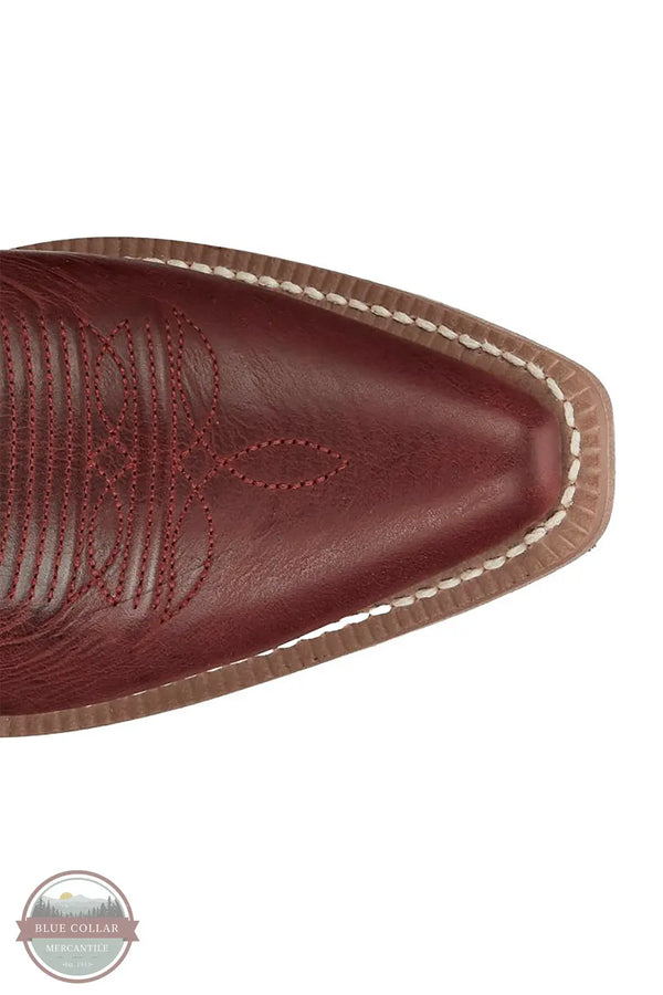 Justin VN4420 Isabella 7" Bootie in Ruby view of toe detail