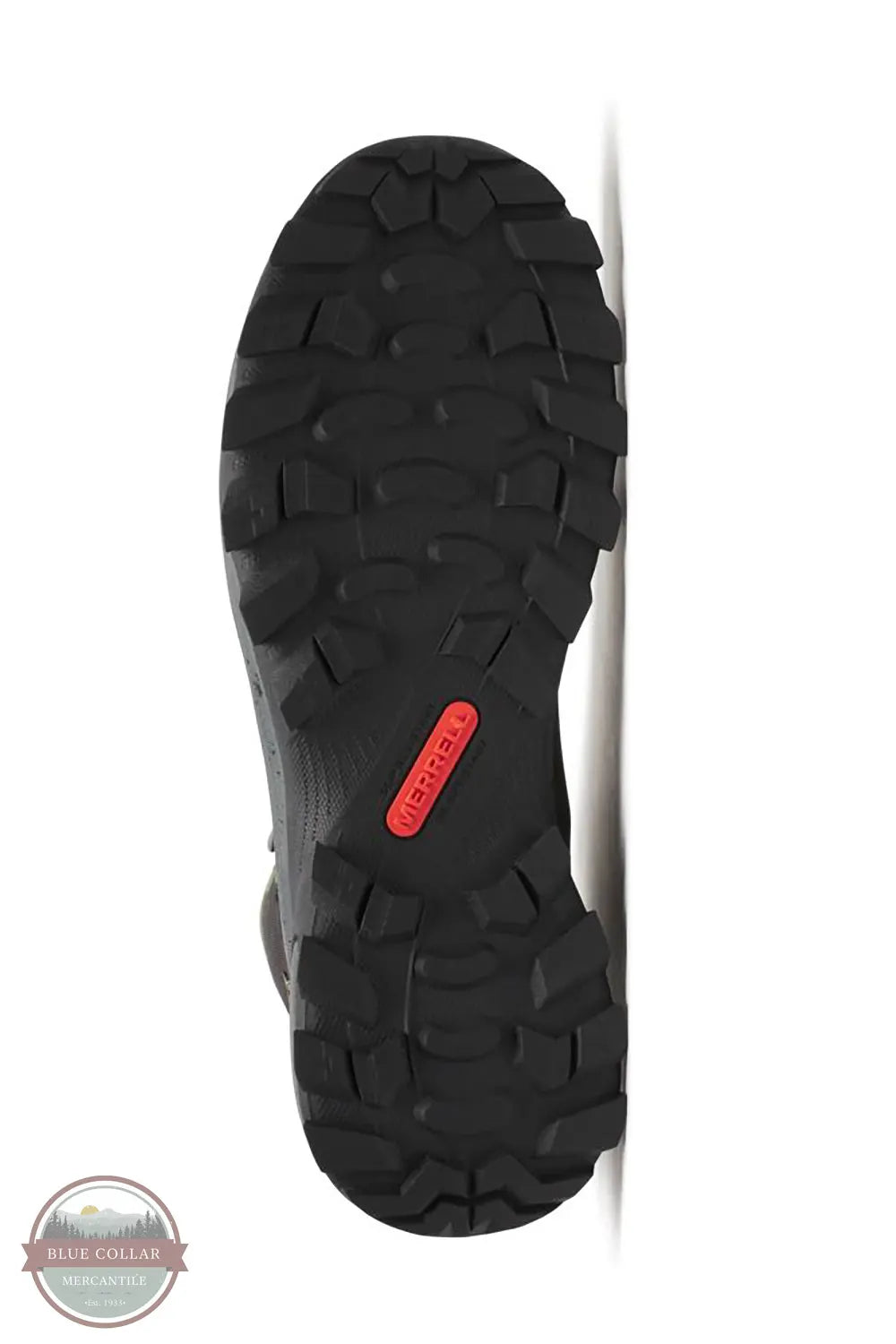 Merrell J007897 Moab Speed 2 LX Mid Waterproof Carbon Fiber Work Boot in Dark Taupe outer sole shown
