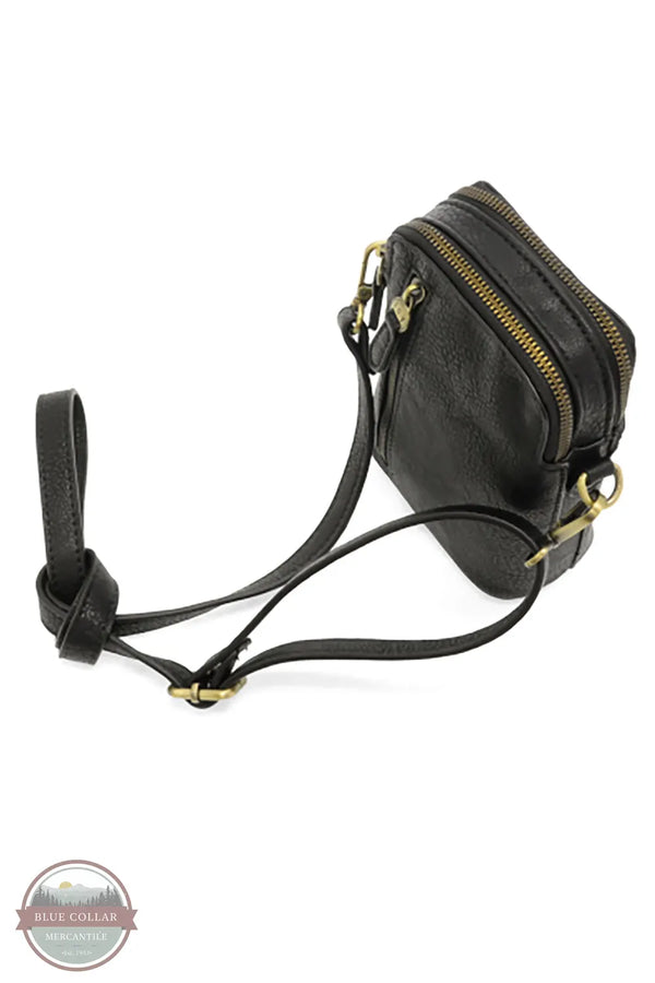 Joy Susan L8292-00 Jolene Crossbody Phone Bag in black birdseye view