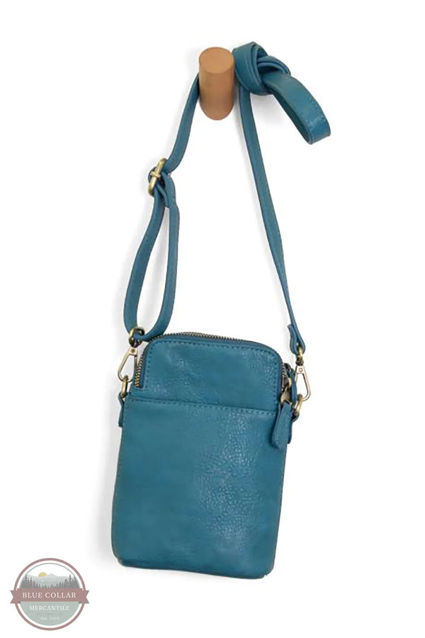 Joy Susan L8292-11 Jolene Crossbody Phone Bag in turquoise on peg