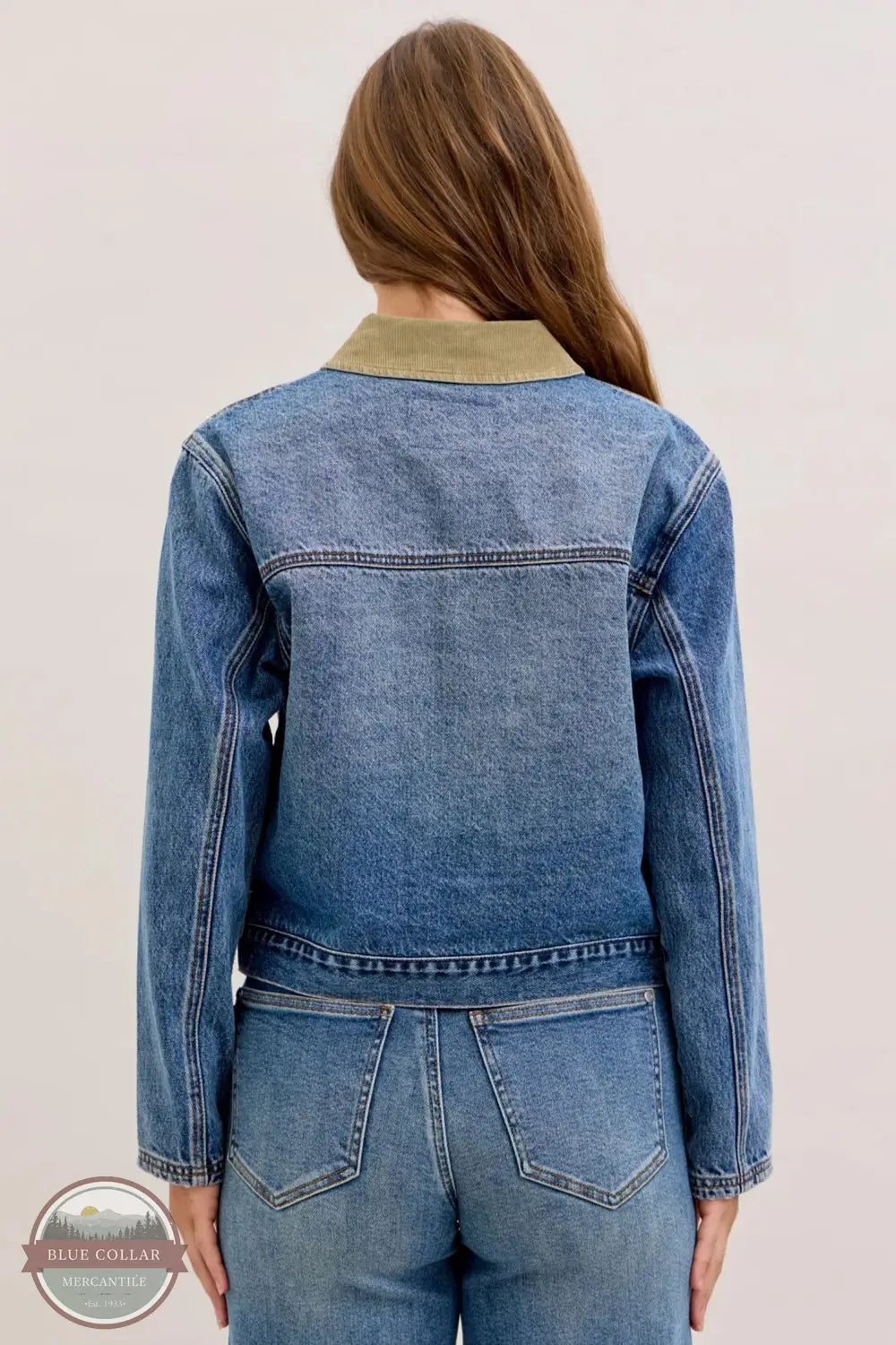 Judy Blue 7886REG Rigid Magic Barn Jean Jacket, rear