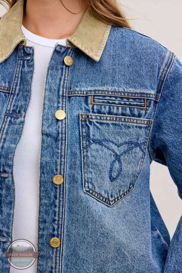 Judy Blue 7886REG Rigid Magic Barn Jean Jacket, zoom