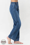 Judy Blue Jeans 82558REG High Waisted Double Button Wide Leg Jean, side