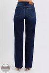 Judy Blue 82627REG High Waisted Dark Wash Straight Jean, rear