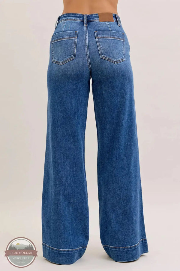 82674REG Mid Rise Trouser Retro Wide Leg Jean, rear