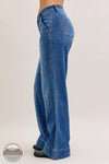 82674REG Mid Rise Trouser Retro Wide Leg Jean, side