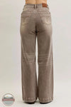 Judy Blue 881031REG Criss-Crossed High Waisted Retro Wide Leg Jean, rear