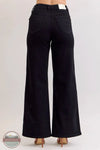 881057REG High Waisted Retro Wide Leg Jean in Black, rear