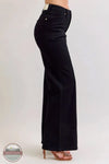881057REG High Waisted Retro Wide Leg Jean in Black, side