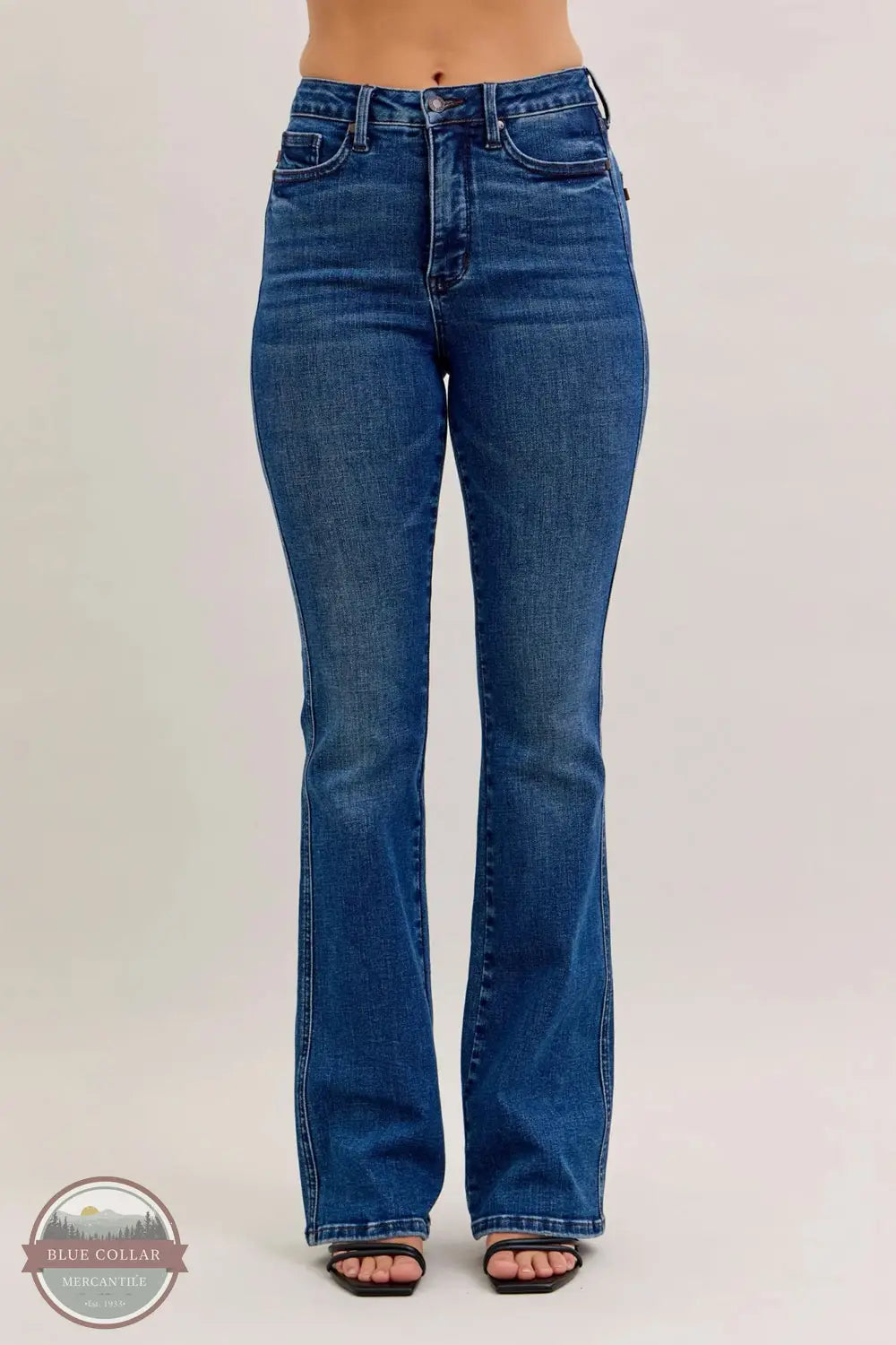 Judy Blue 881062REG High Waisted Tummy Control Bootcut Jeans, front