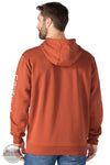 Carhartt Iconic K288-RG0 Loose Fit Midweight Logo Sleeve Hoodie for Fall Shown in Homestead Red Back View