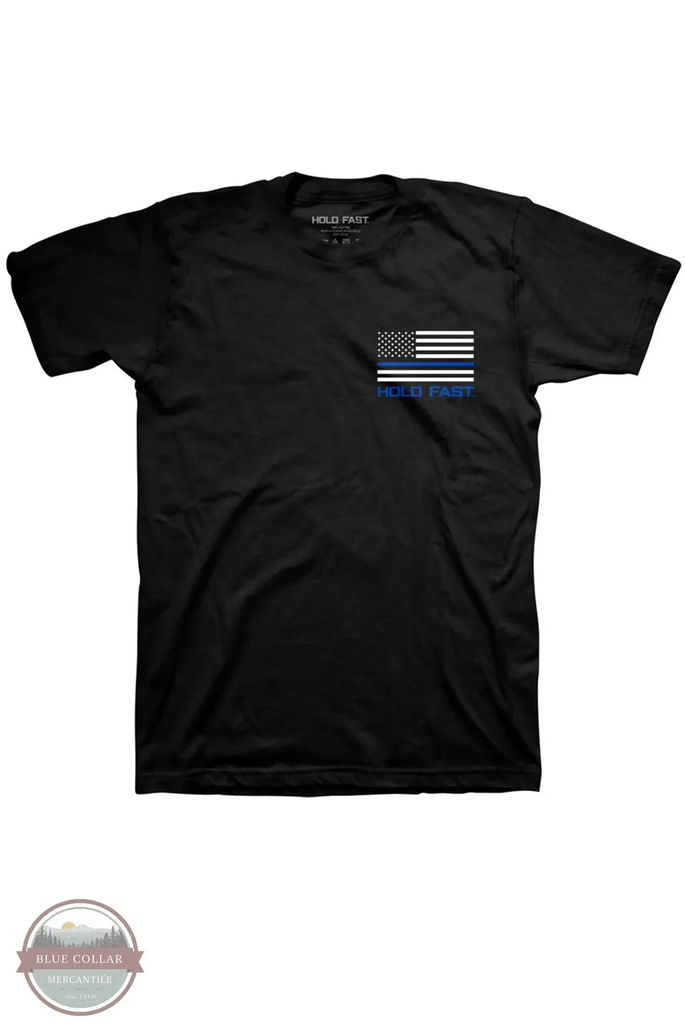 Kerusso KHF3816 Hold Fast Men's Police Flag T-Shirt front view of shirt