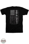 Kerusso KHF5045 Hold Fast Men's Rebar Flag T-Shirt in Black back imprint shown