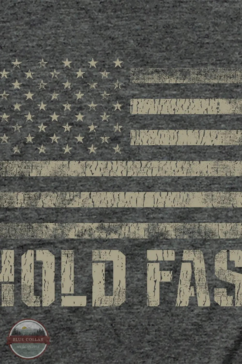 Kerusso KHF5213 Hold Fast Men's Duty & Honor T-Shirt in Grey sleeve print shown