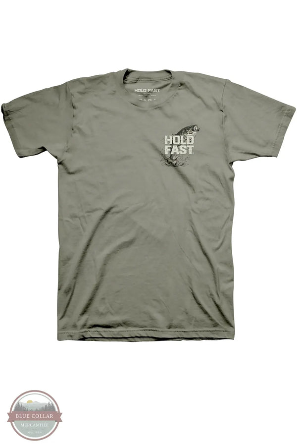 Kerusso KHF5217 Hold Fast Men's Fishing T-Shirt in Sage front view