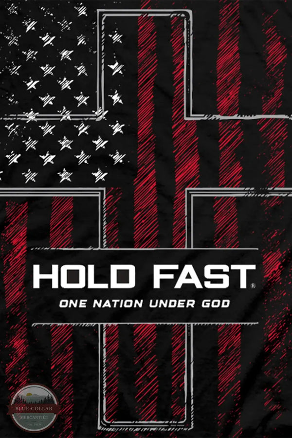 Kerusso Hold Fast Men's One Nation Sketch Flag T-Shirt close up of main image print