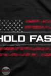 Kerusso Hold Fast Men's One Nation Sketch Flag T-Shirt image of front pocket print