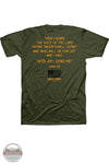 Kerusso KHF5451 Hold Fast Men's Send Me T-Shirt in Green back view of shirt with main imprint
