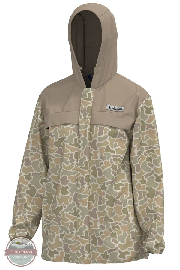 Local Girl Outfitters L5130041-FCD Local Girl Rain Jacket in Forest Camo Desert front view